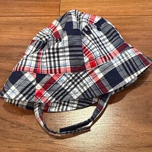 Janie and Jack Multicolor Plaid Bucket Hat